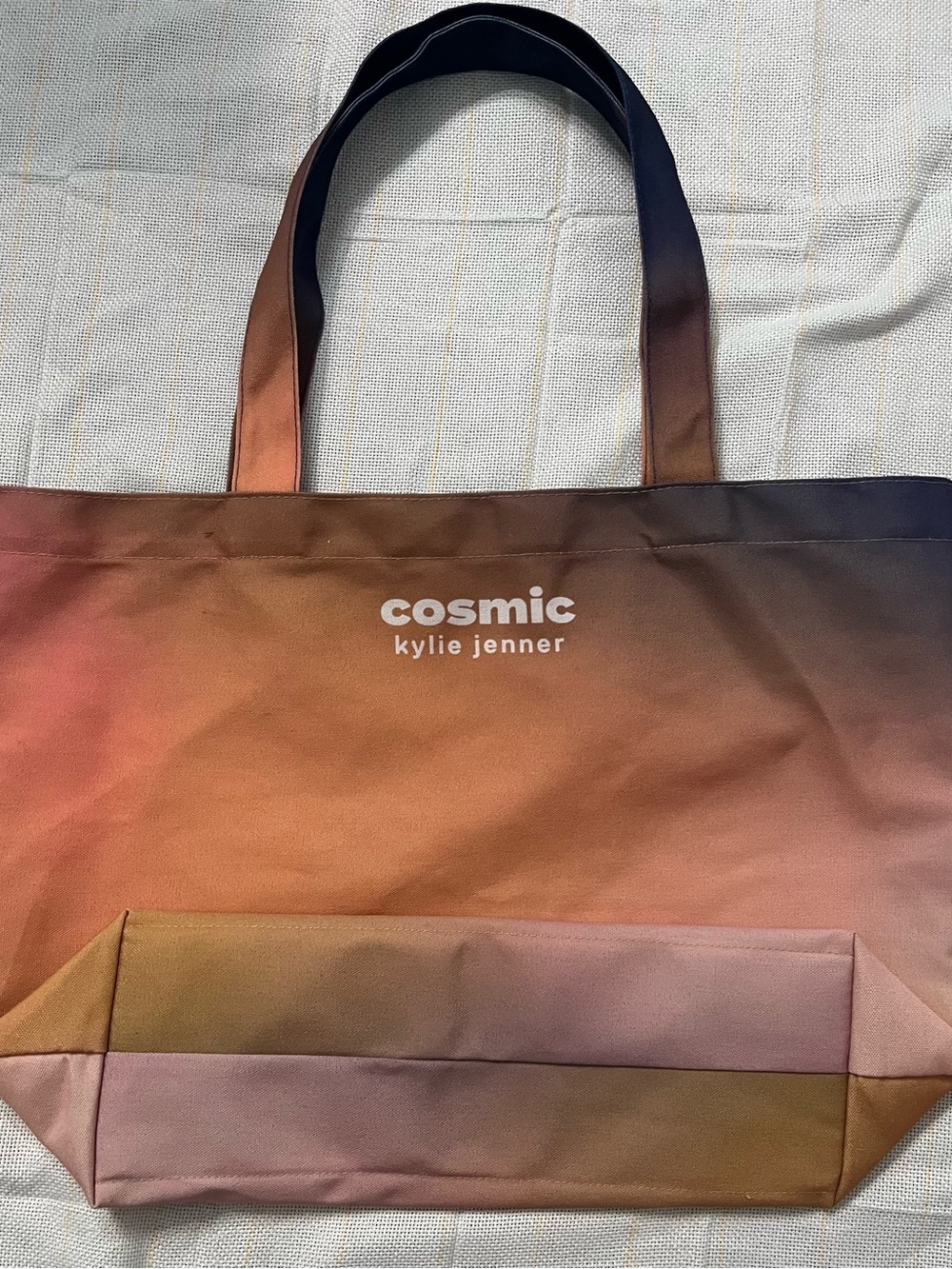 Cosmic Gradient Tote Bag - Peach to Navy
